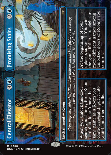 Central Elevator // Promising Stairs (DSK) (Foil) (Borderless) (#336) Central Elevator // Promising Stairs (DSK) (Foil) (Borderless) (#336)