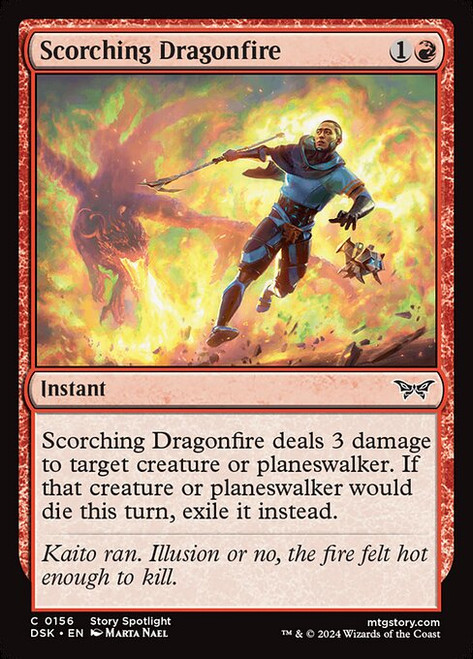 Scorching Dragonfire (DSK) (Foil) (#156)