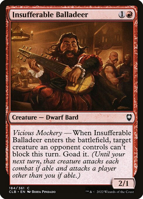Insufferable Balladeer (CLB) (Foil) (#184)