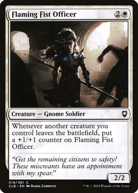 Flaming Fist Officer (CLB) (Foil) (#19)