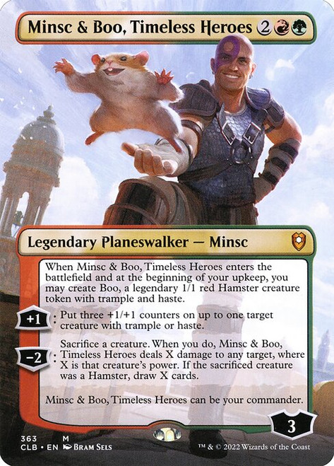 Minsc & Boo, Timeless Heroes (CLB) (Foil) (Borderless) (#363)