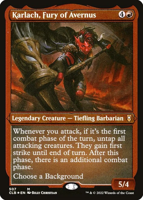 Karlach, Fury of Avernus (CLB) (FoilEtched) (#507)