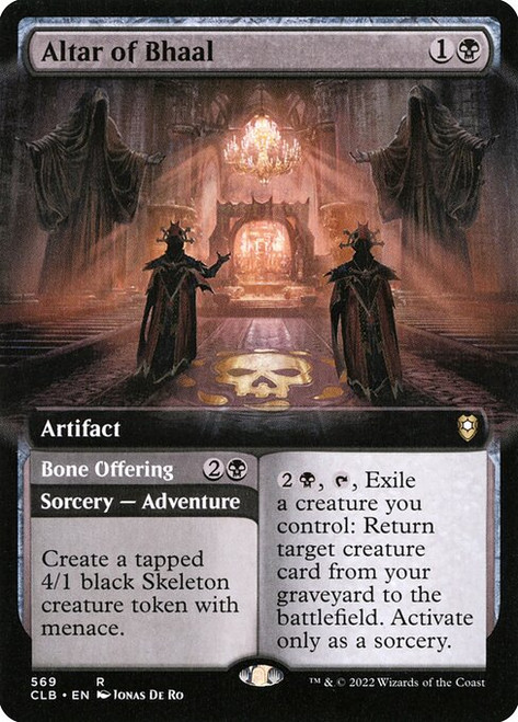 Altar of Bhaal // Bone Offering (CLB) (Extended Art) (#569)