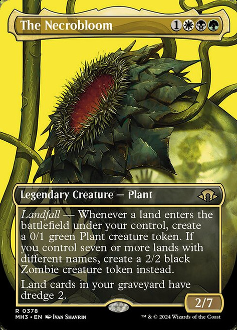 The Necrobloom (MH3) (Foil) (Borderless) (#378) The Necrobloom (MH3) (Foil) (Borderless) (#378)