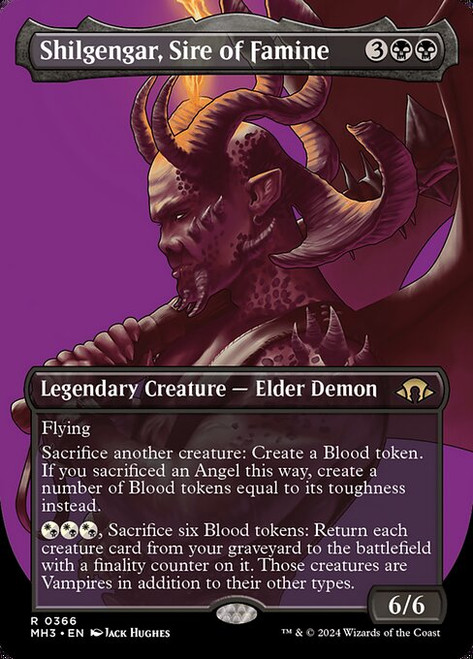 Shilgengar, Sire of Famine (MH3) (Foil) (Borderless) (#366)