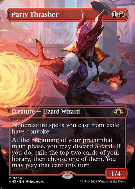 Party Thrasher (MH3) (Foil) (Borderless) (#334) Party Thrasher (MH3) (Foil) (Borderless) (#334)