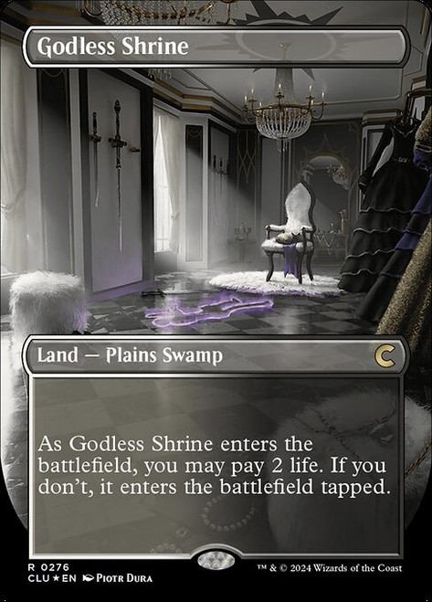 Godless Shrine (CLU) (Foil) (Borderless) (#276)