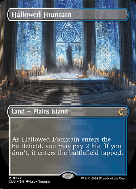 Hallowed Fountain (CLU) (Foil) (Borderless) (#277)