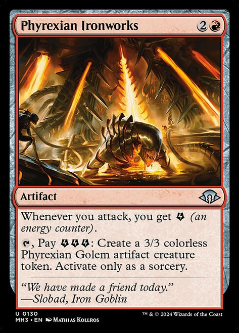 Phyrexian Ironworks (MH3) (Foil) (#130)