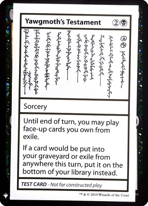 Yawgmoth's Testament (CMB1) (#52)