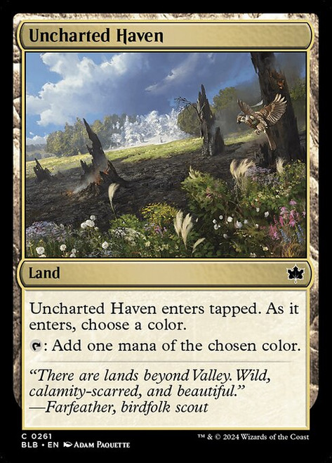 Uncharted Haven (BLB) (Foil) (#261)
