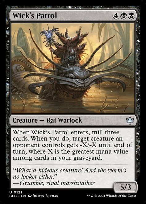 Wick's Patrol (BLB) (Foil) (#121) Wick's Patrol (BLB) (Foil) (#121)