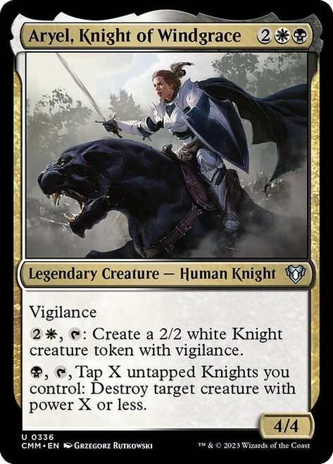Aryel, Knight of Windgrace (CMM) (Foil) (#336)