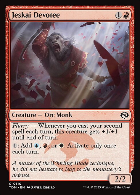 Jeskai Devotee (TDM) (Foil) (#110)