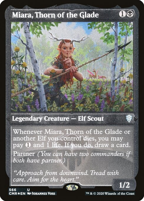 Miara, Thorn of the Glade (CMR) (FoilEtched) (#566)