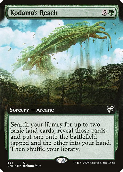 Kodama's Reach (CMR) (Foil) (Extended Art) (#681)