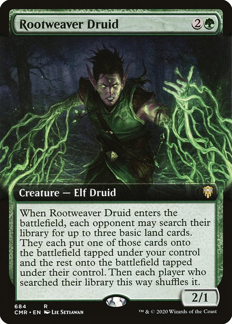 Rootweaver Druid (CMR) (Foil) (Extended Art) (#684)