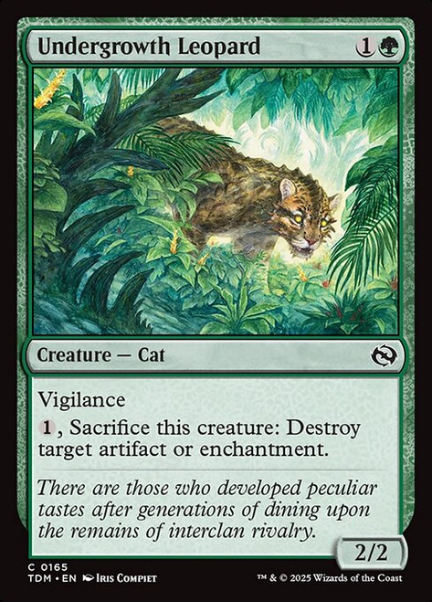 Undergrowth Leopard (TDM) (Foil) (#165)