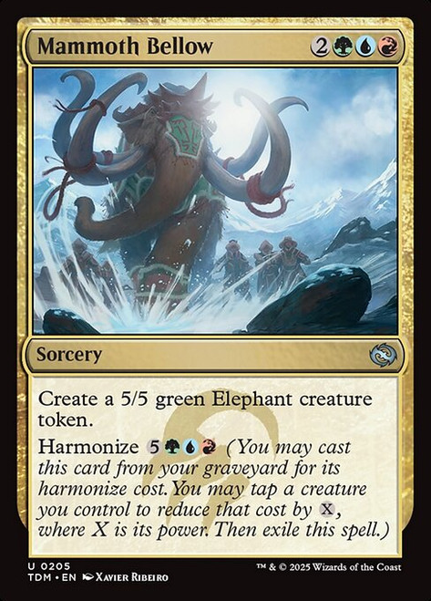 Mammoth Bellow (TDM) (Foil) (#205) Mammoth Bellow (TDM) (Foil) (#205)