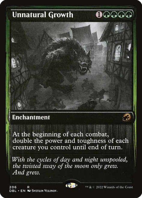 Unnatural Growth (DBL) (Foil) (#206)