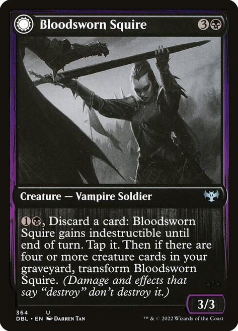 Bloodsworn Squire // Bloodsworn Knight (DBL) (Foil) (#364)