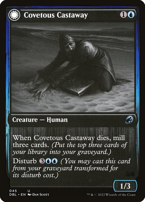 Covetous Castaway // Ghostly Castigator (DBL) (Foil) (#45)