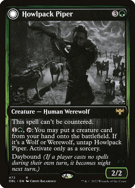 Howlpack Piper // Wildsong Howler (DBL) (Foil) (#472)