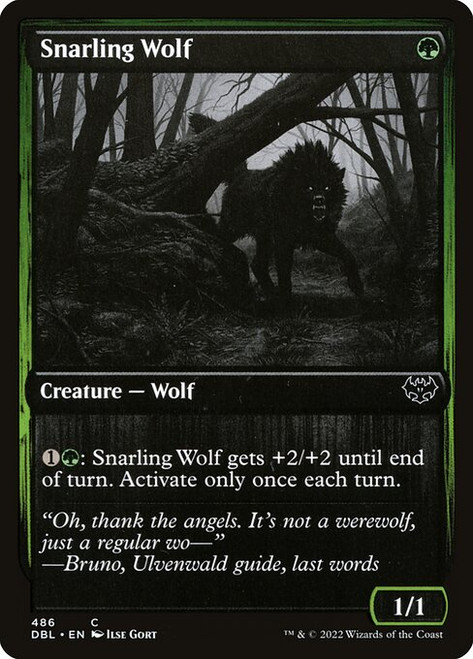 Snarling Wolf (DBL) (Foil) (#486)
