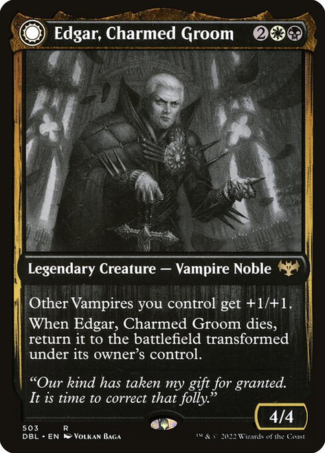 Edgar, Charmed Groom // Edgar Markov's Coffin (DBL) (Foil) (#503)