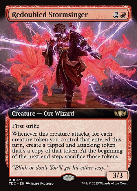 Redoubled Stormsinger (TDC) (Extended Art) (#77)