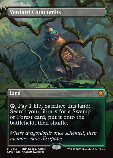 Verdant Catacombs (SPG) (Foil) (Borderless) (#113)