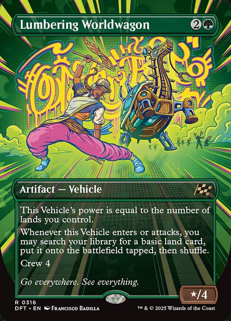 Lumbering Worldwagon (DFT) (Foil) (Borderless) (#316)