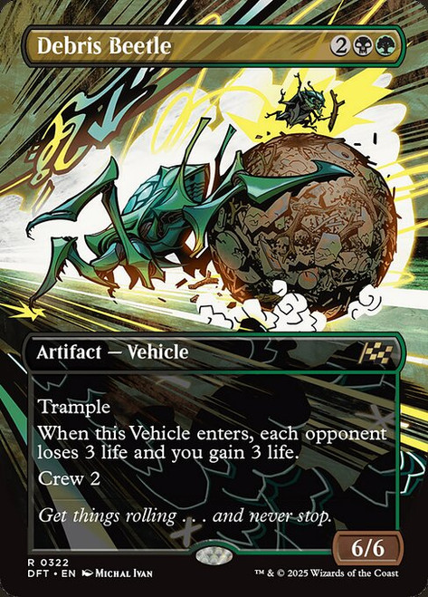 Debris Beetle (DFT) (Foil) (Borderless) (#322)