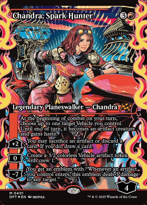 Chandra, Spark Hunter (DFT) (Foil) (Full Art) (#401)
