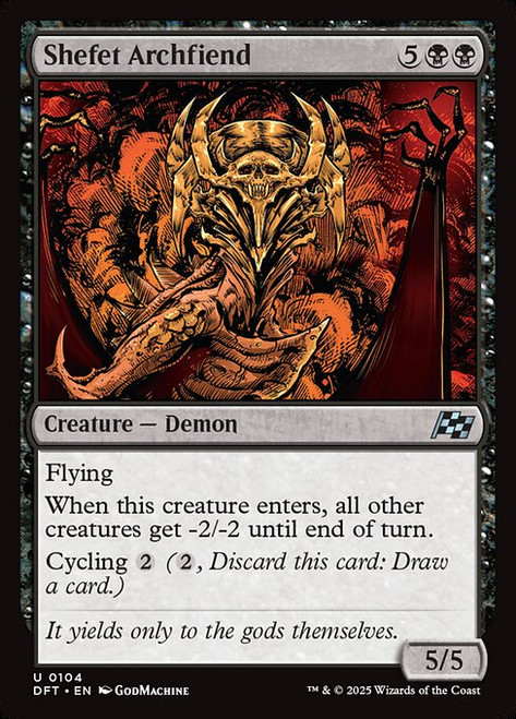 Shefet Archfiend (DFT) (Foil) (#104)