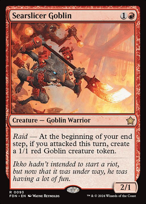 Searslicer Goblin (FDN) (Foil) (#93)