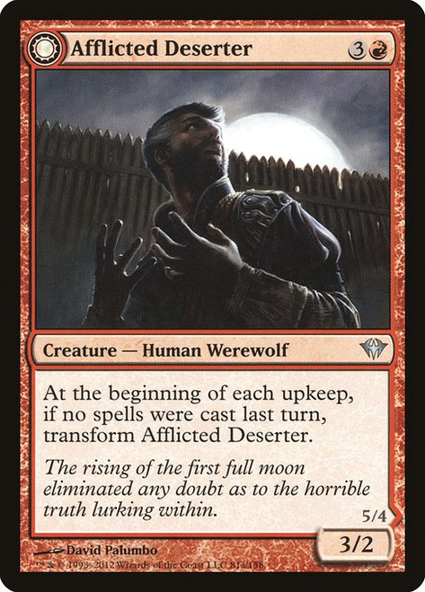 Afflicted Deserter // Werewolf Ransacker (DKA) (#81)