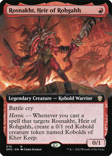 Rosnakht, Heir of Rohgahh (DMC) (Foil) (Extended Art) (#75)
