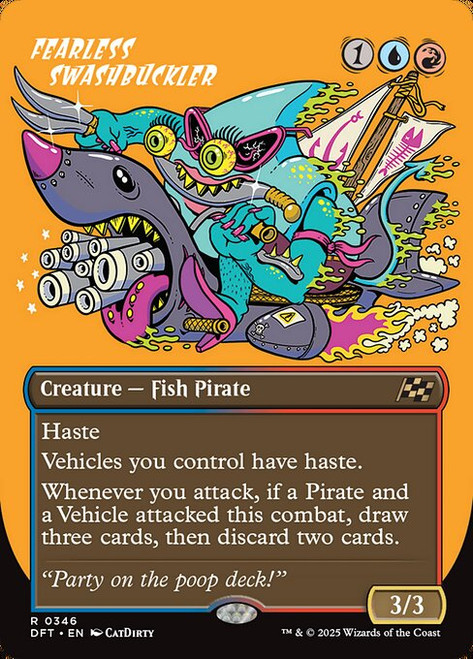 Fearless Swashbuckler (DFT) (Foil) (Borderless) (#346) Fearless Swashbuckler (DFT) (Foil) (Borderless) (#346)