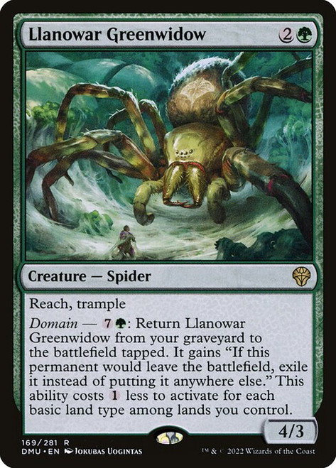 Llanowar Greenwidow (DMU) (Foil) (#169)
