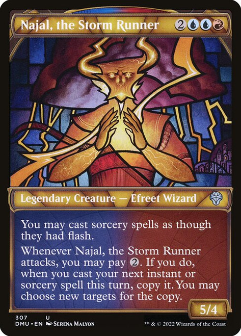 Najal, the Storm Runner (DMU) (Foil) (Showcase) (#307)