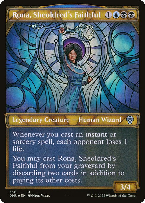 Rona, Sheoldred's Faithful (DMU) (TexturedFoil) (Showcase) (#356)