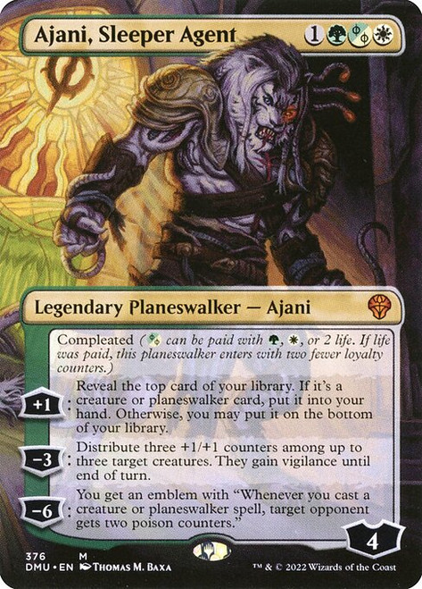 Ajani, Sleeper Agent (DMU) (Borderless) (#376)