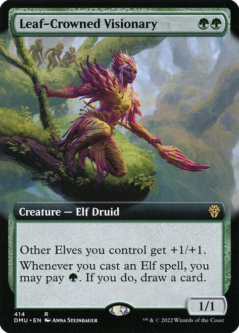 Leaf-Crowned Visionary (DMU) (Extended Art) (#414)