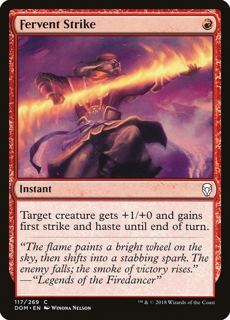 Fervent Strike (DOM) (Foil) (#117)