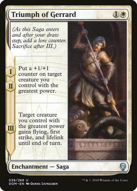 Triumph of Gerrard (DOM) (Foil) (#38)