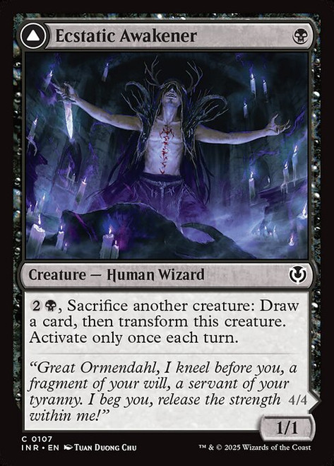 Ecstatic Awakener // Awoken Demon (INR) (Foil) (#107)