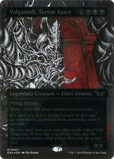 Valgavoth, Terror Eater (DSK) (TexturedFoil) (Showcase) (#407)