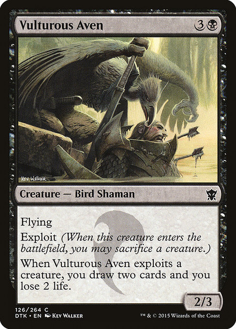 Vulturous Aven (DTK) (Foil) (#126)