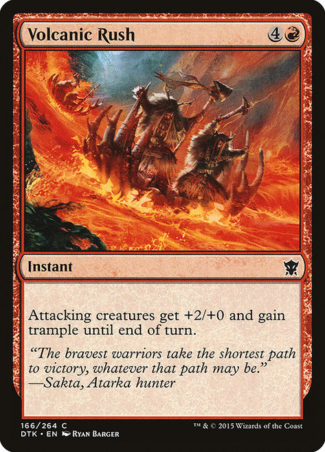 Volcanic Rush (DTK) (Foil) (#166)
